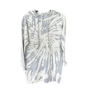 525 America Tie Dye‎ Hoodie Dress, Revolve Long Sleeve, Mini Length Sz L / #9004
